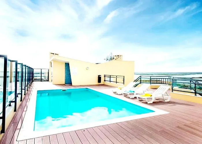 A Gaivota Ria Formosa Waterfront Lux Apart With Pool, Olhao, Algarve